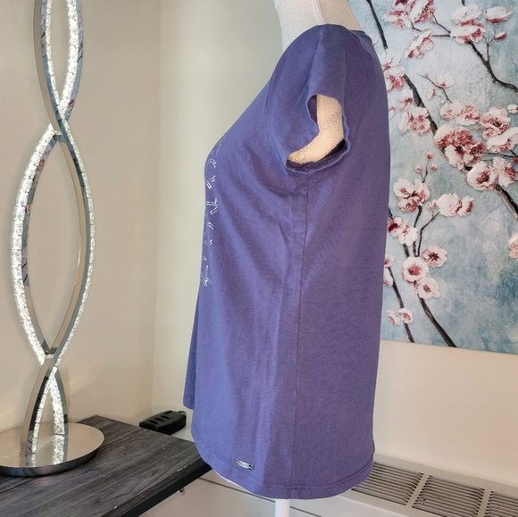 Calvin Klein Blue and Silver Top - Picture 2 of 5